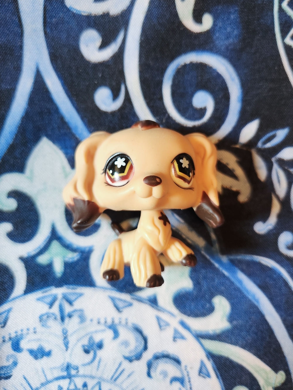 LPS Littlest PetShop Hasbro figure #575 Spaniel Dog Collectible Retro Toy - Picture 1 of 2